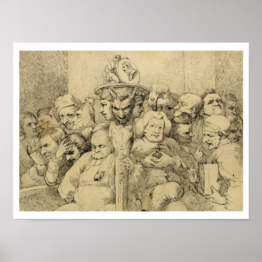 文学キャラクターがメダリオンのまわりにを結成 ポスター (正面)