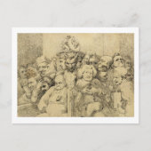 文学キャラクターがメダリオンのまわりにを結成 ポストカード (正面)