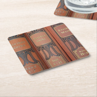文学コースター スクエアペーパーコースター