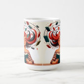 文学上の至福の時 コーヒーマグカップ (中央)