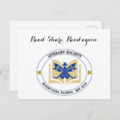 文学会のポストカード ポストカード (正面/裏面)