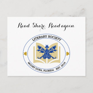 文学会のポストカード ポストカード