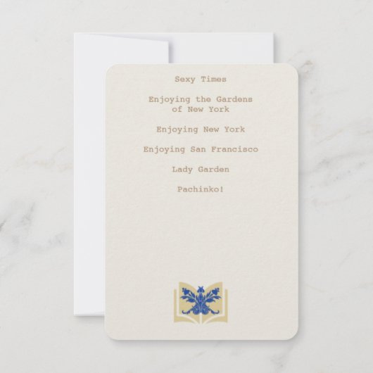 文学協会ブックマーク (裏面)