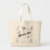 文学少女トートバッグ本愛しのギフトアカデミア ラージトートバッグ (正面)