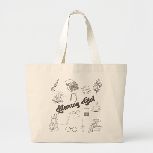 文学少女トートバッグ本愛しのギフトアカデミア ラージトートバッグ (正面)