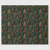 文学林クリスマスラッピング紙 ラッピングペーパー (フラット)