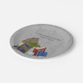 文学殺人ミステリーディナーパーティー ペーパープレート (アングル)