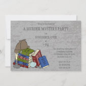 文学殺人ミステリーディナーパーティー 招待状 (正面)