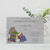 文学殺人ミステリーディナーパーティー 招待状 (スタンド正面)