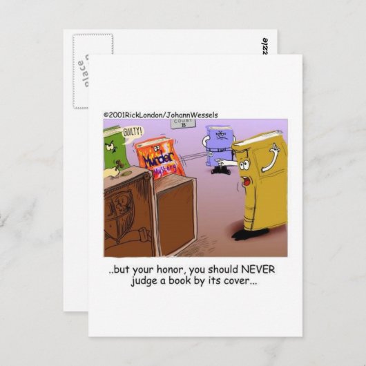 文学法廷ドラマおもしろいギフトTeeマグカップなど ポストカード (正面/裏面)