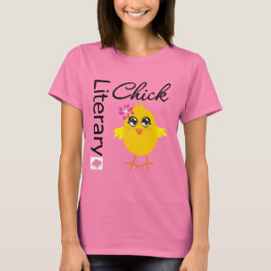 文学的なひよこ Tシャツ