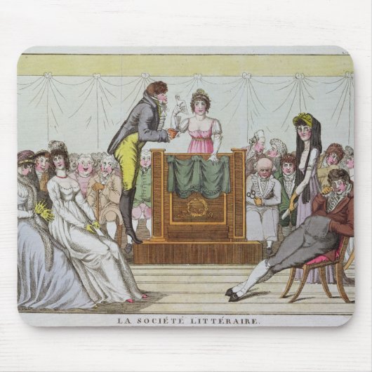 文学的な社会 マウスパッド (正面)