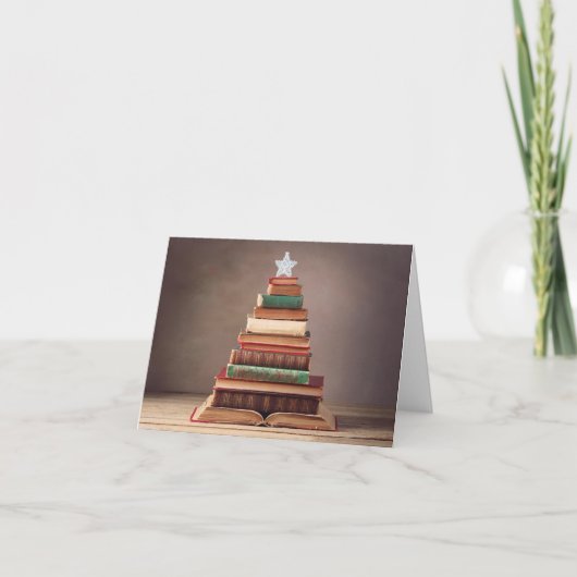 文学的クリスマスツリー シーズンカード (正面)