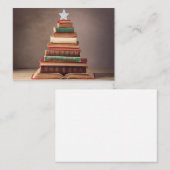 文学的クリスマスツリー ノートカード (正面/裏面)