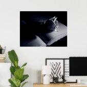 文学的バラ ポスター (ホームオフィス)