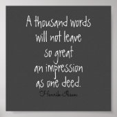 文学的引用文の1000語グレー上のイプセン ポスター (正面)