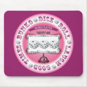 文庫のヴィンテージの円形のデザイン マウスパッド (正面)