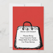 文庫ナイトハンドバッグ招待状 招待状 (裏面)