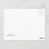 文庫及び鳥楽しむ雪はがき ポストカード (裏面)