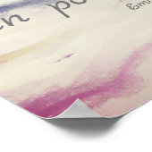 文感動的書ディキンソン引用文水彩画 ポスター (角)