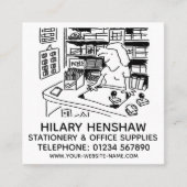 文房具および事務用品 スクエア名刺 (正面)