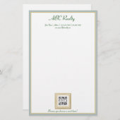 文房具のテンプレートABCの不動産 便箋 (正面/裏面)