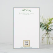 文房具のテンプレートABCの不動産 便箋 (スタンド正面)