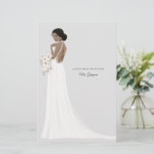 文房具の未来の花嫁さんに感謝 便箋 (スタンド正面)