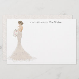 文房具の未来の花嫁さんに感謝 便箋