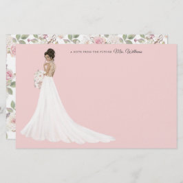 文房具の未来の花嫁さんに感謝 便箋