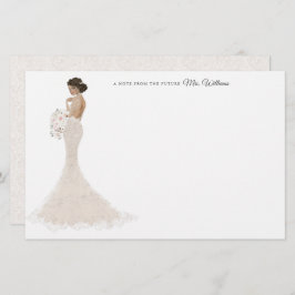 文房具の未来の花嫁さんに感謝 便箋