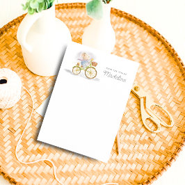 文房具の机からかわいいパーソナライズされたネズミ 便箋