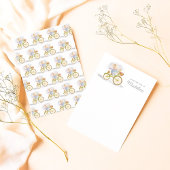 文房具の机からかわいいパーソナライズされたネズミ 便箋