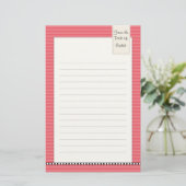 …文房具の机から 便箋 (スタンド正面)