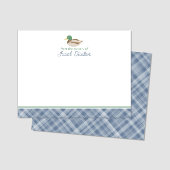 文房具の男の赤ちゃんからマラードアヒル子供部屋 ノートカード