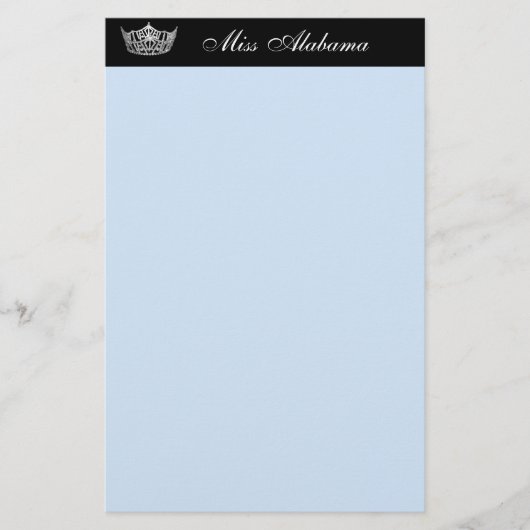 文房具の紙ページェントの王冠及びタイトル 便箋 (正面)