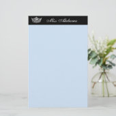 文房具の紙ページェントの王冠及びタイトル 便箋 (スタンド正面)