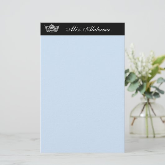 文房具の紙ページェントの王冠及びタイトル 便箋 (スタンド正面)