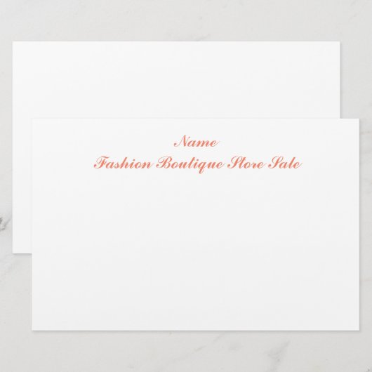 文房具の紙 便箋 (正面/裏面)