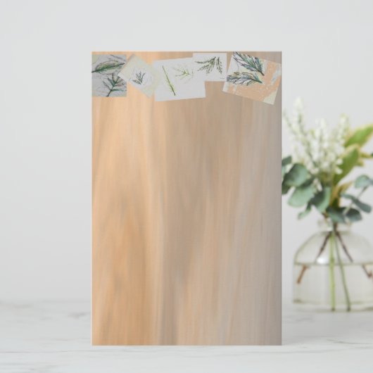 文房具の色彩の鮮やかな砂漠 便箋 (スタンド正面)