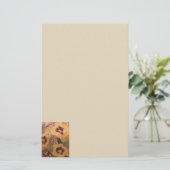 文房具の静物花 便箋 (スタンド正面)