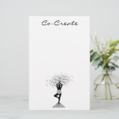 文房具を共同作成 便箋 (スタンド正面)