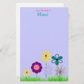 文房具を開花します 便箋 (正面/裏面)