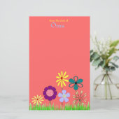 文房具を開花します 便箋 (スタンド正面)