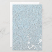 文房具オールド紙ブルーホワイトフローラ 便箋 (正面/裏面)