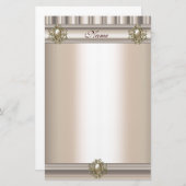 文房具シルクベージュパールジュエル 便箋 (正面/裏面)