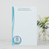 文房具テンプレート歯科 便箋 (スタンド正面)