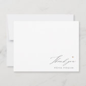 文房具ノートカーパーソナライズされたドのスクリプトを感謝 ノートカード (正面)