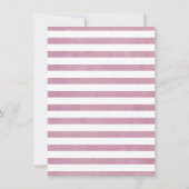 文房具パーソナライズされたの埃モダンバラストライプ ノートカード (裏面)