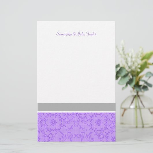 文房具パーソナライズされたの結婚感謝状 便箋 (スタンド正面)